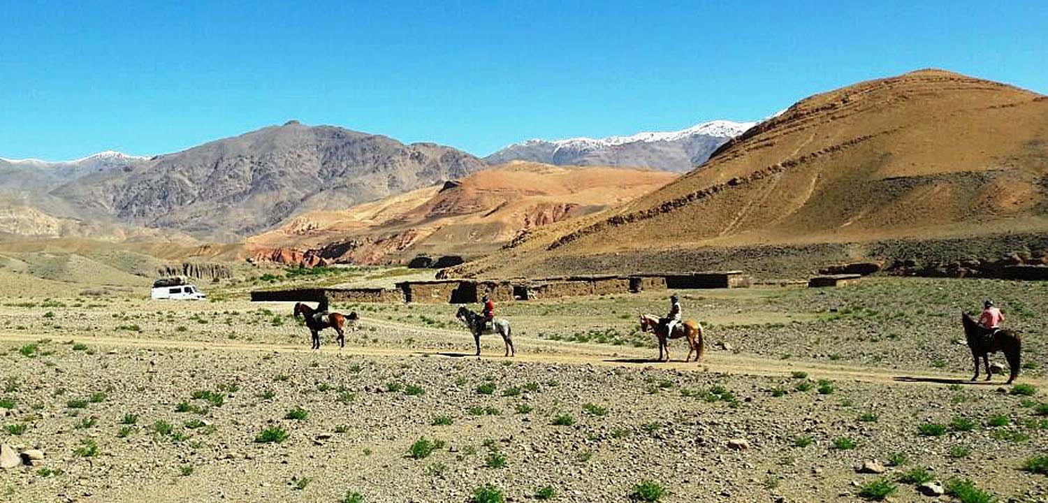 Randonnée équestre au Maroc