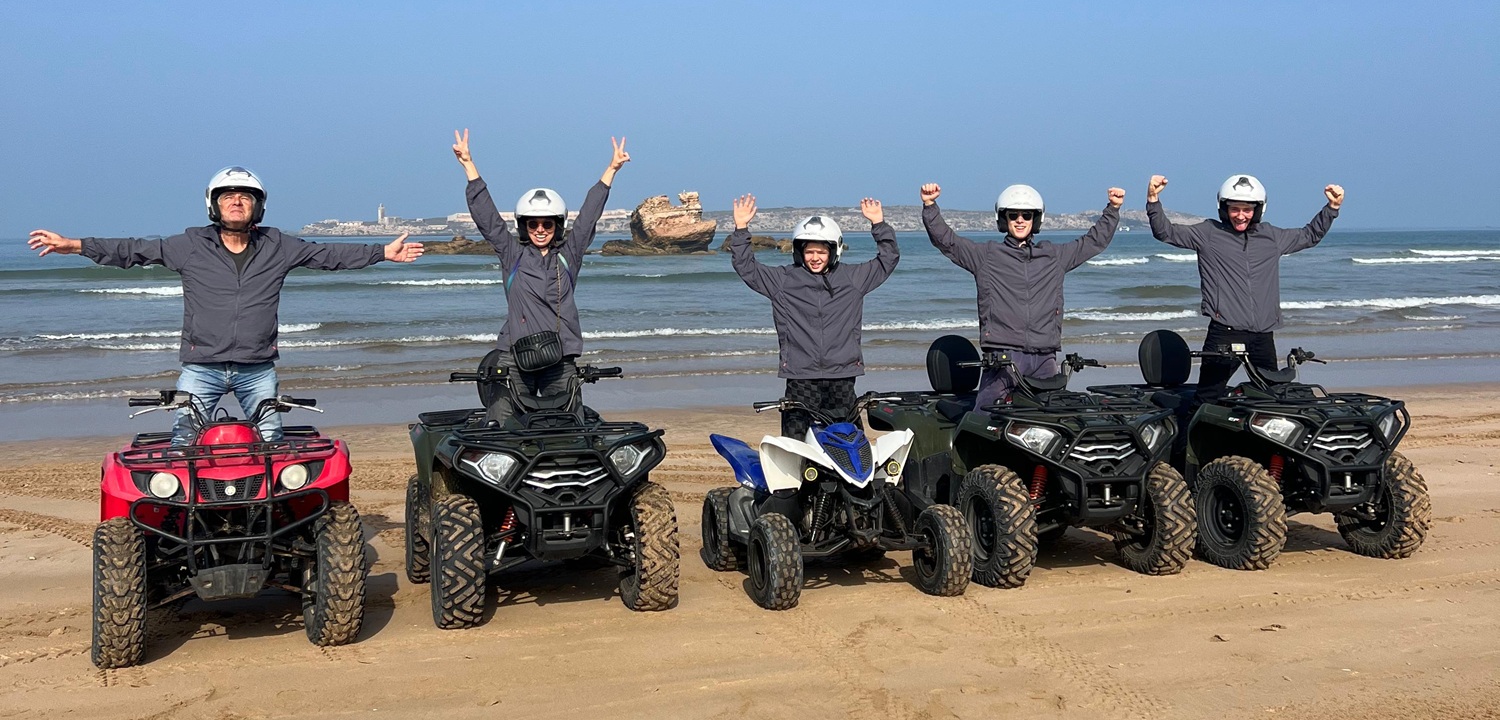 Quad biking in Essaouira on the beach